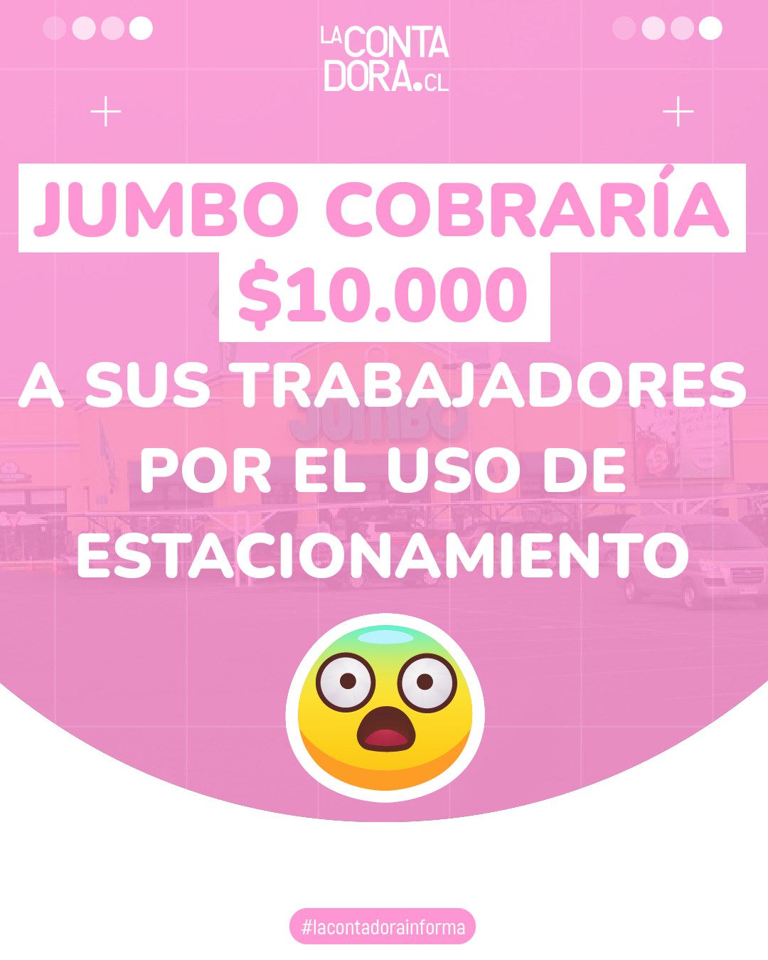 JUMBO COBRARÍA $10.000 A SUS TRABAJADORES POR EL USO DE ESTACIONAMIENTO