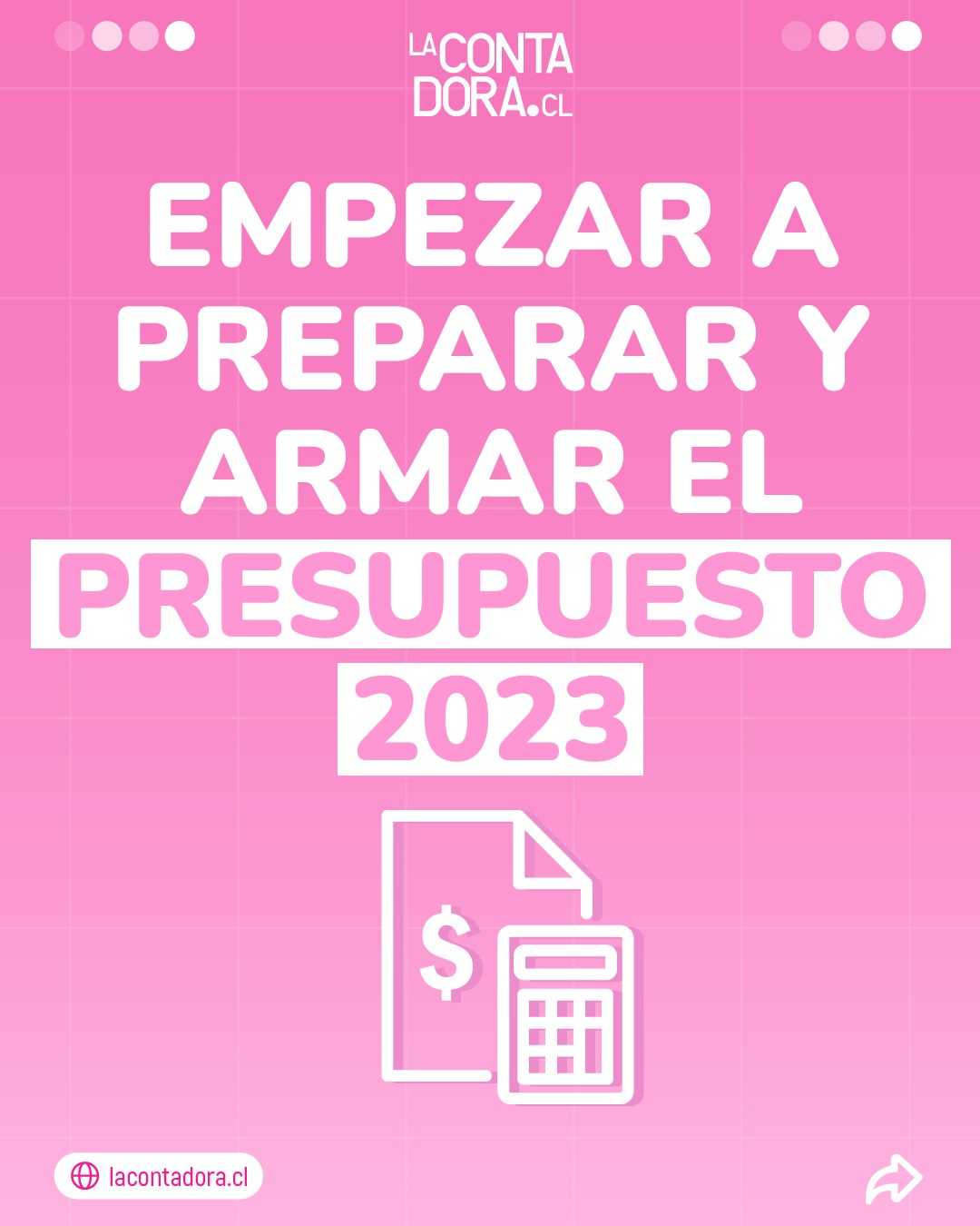 EMPEZAR A PREPARAR Y ARMAR EL PRESUPUESTO 2023